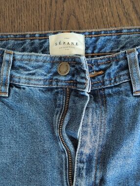 Sézane Classic Blue Denim Jeans